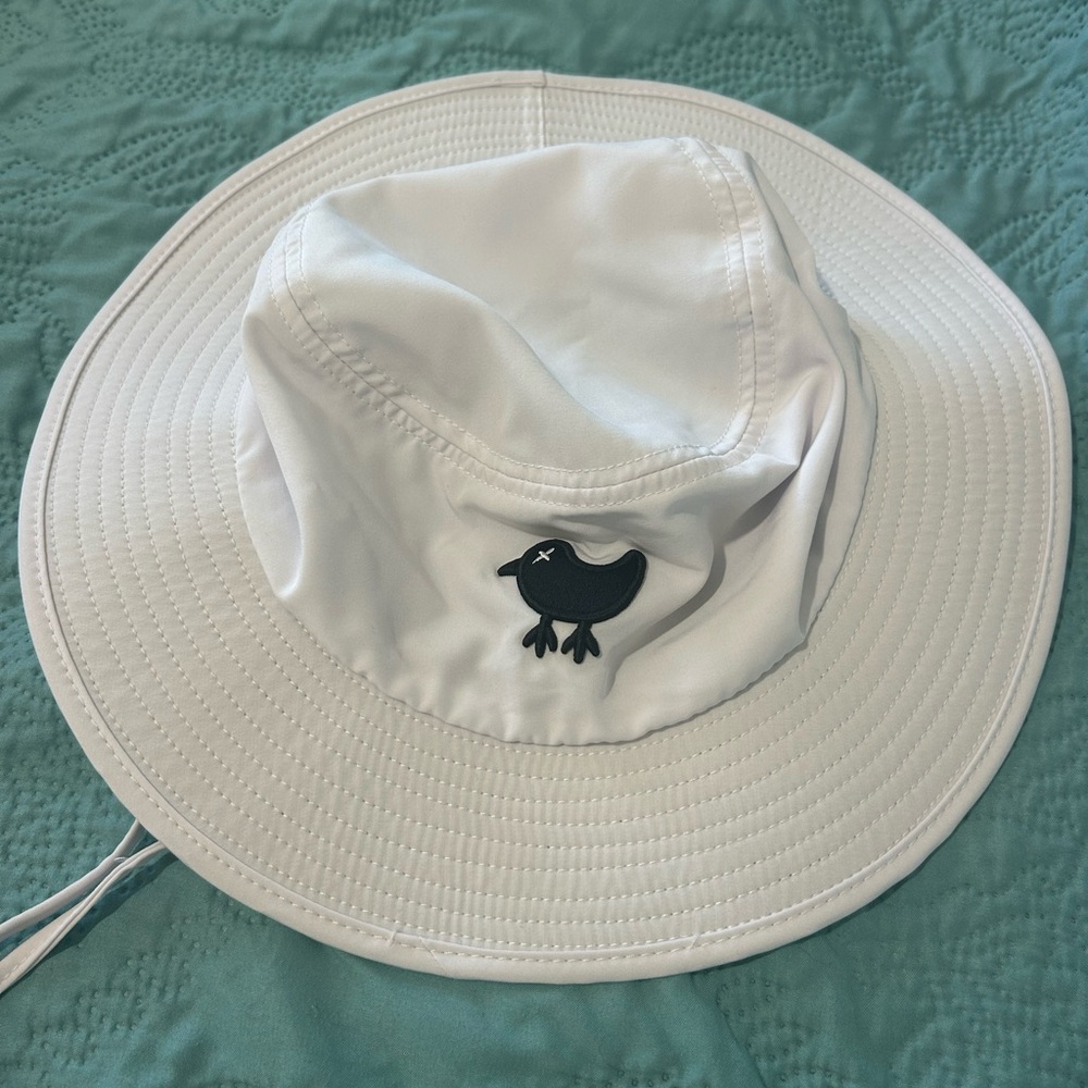 Bad Birdie White and Black Outdoor Golf Hat